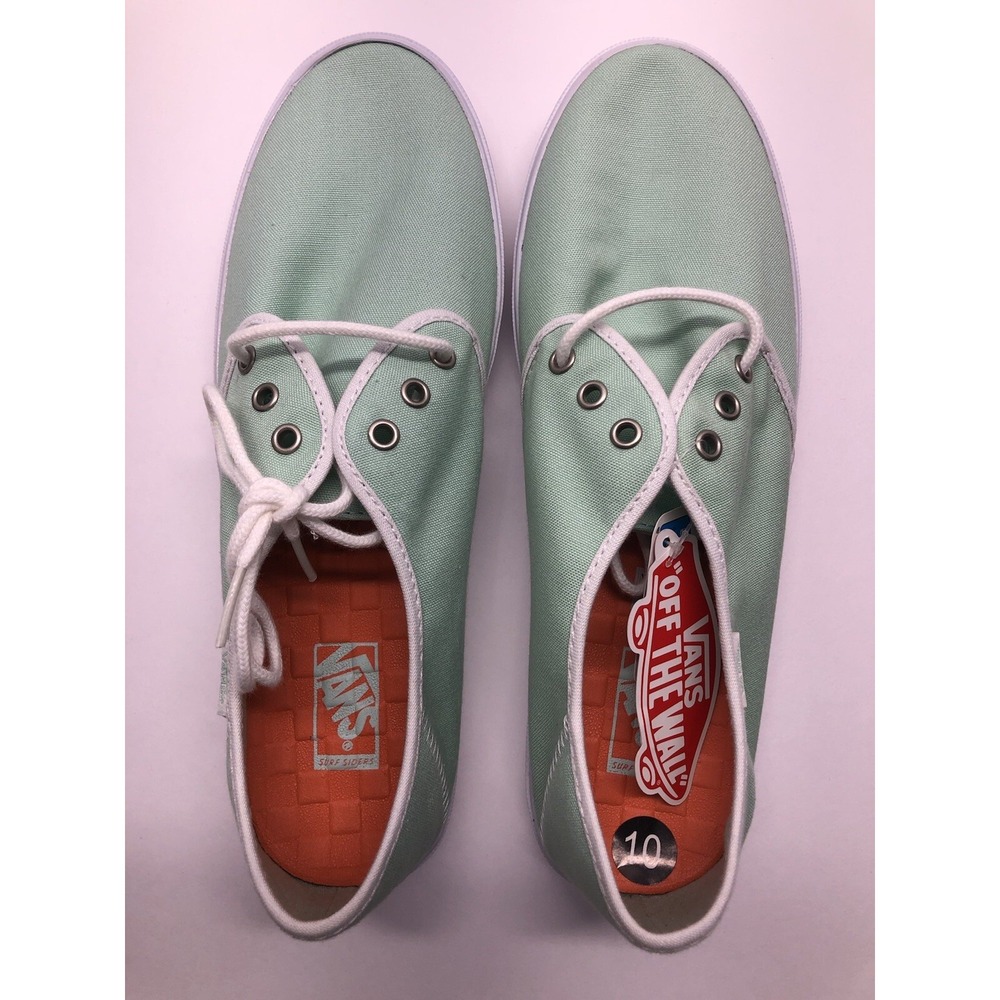 VANS Tazie SF Gossamer Green White Sneakers Womens Size 10 - Picture 3 of 11
